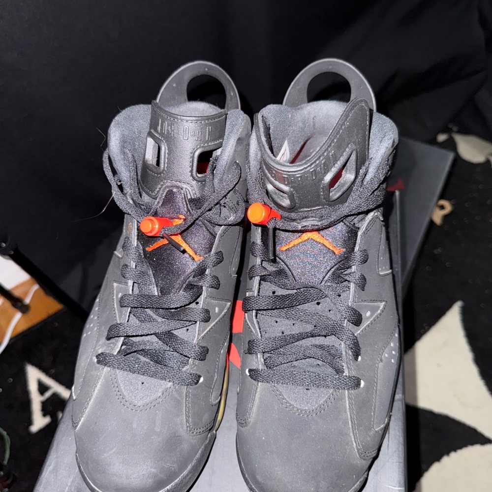 Jordan Black and Red Sneakers